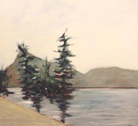 Lake George Trees 54x57 